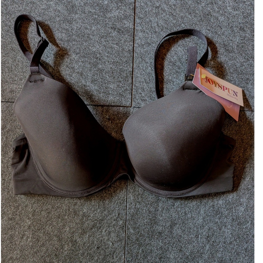 Joyspun Maternity Nursing T-Shirt Bra Black 36C JS90029 New With Tags